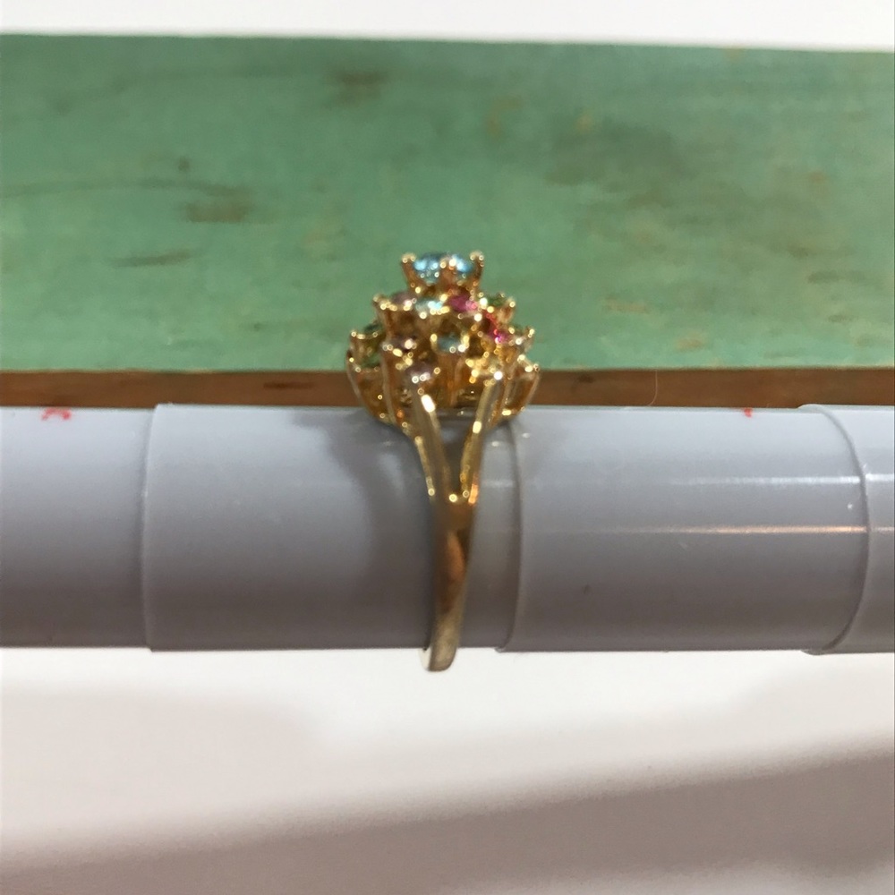 Ladies Multi Color Stone Right Hand Ring View 5